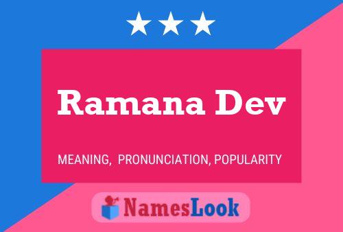 Ramana Dev Namensposter