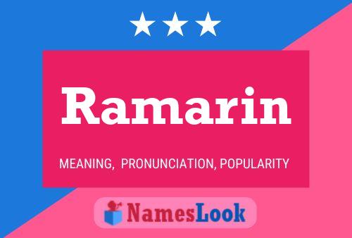 Ramarin Namensposter