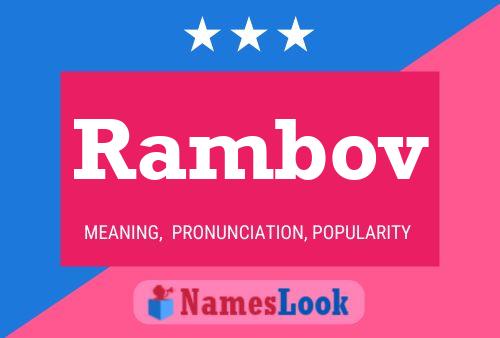 Rambov Namensposter