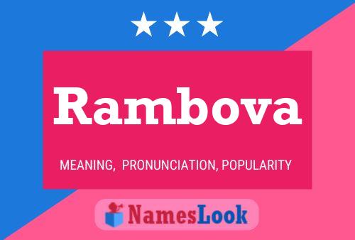 Rambova Namensposter