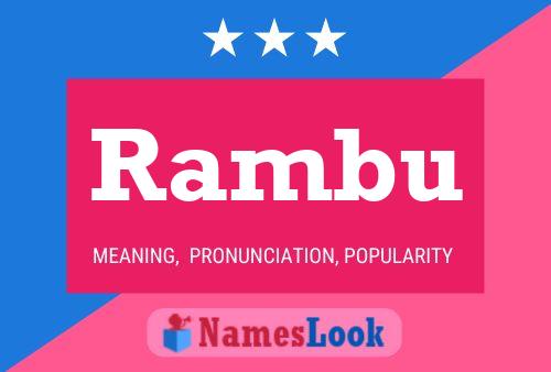 Rambu Namensposter