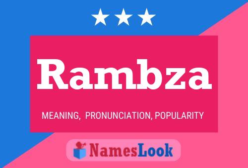 Rambza Namensposter