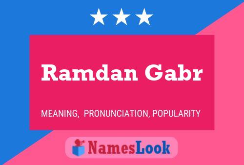 Ramdan Gabr Namensposter