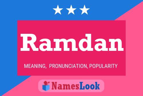 Ramdan Namensposter