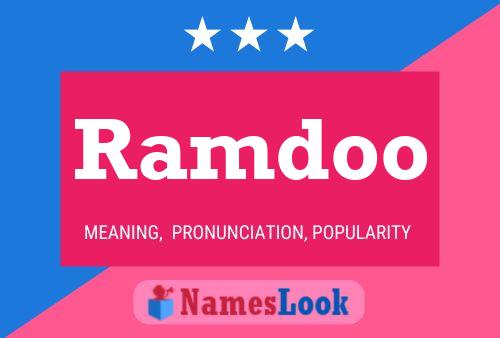 Ramdoo Namensposter