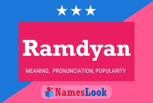 Ramdyan Namensposter