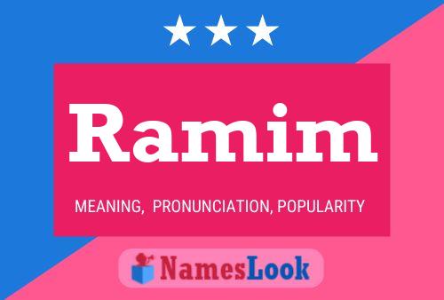 Ramim Namensposter