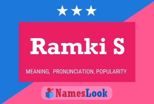 Ramki S Namensposter