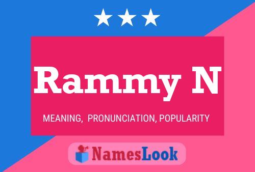 Rammy N Namensposter