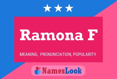 Ramona F Namensposter