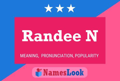 Randee N Namensposter