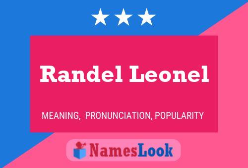 Randel Leonel Namensposter