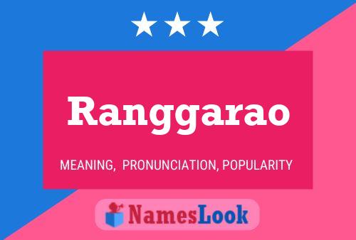 Ranggarao Namensposter