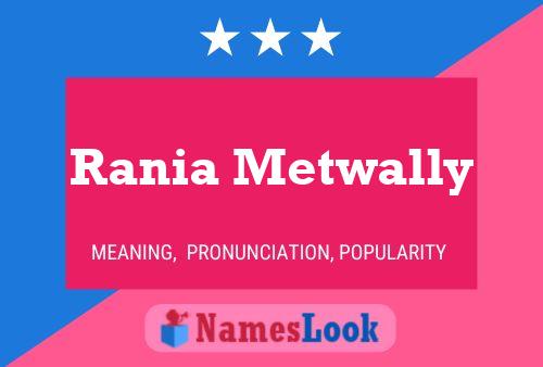 Rania Metwally Namensposter