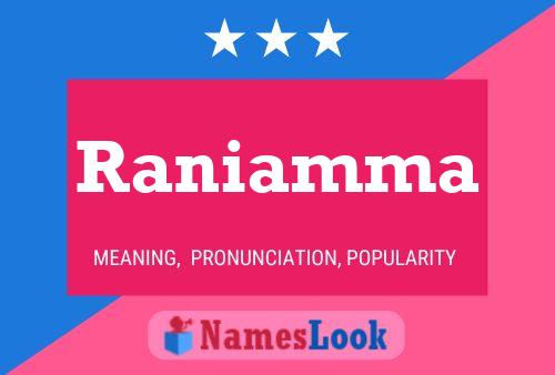 Raniamma Namensposter