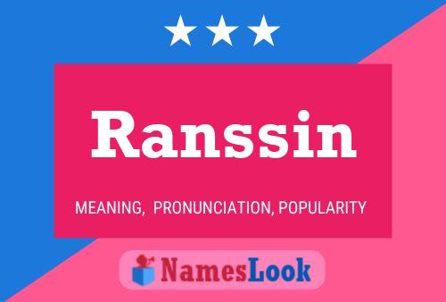 Ranssin Namensposter