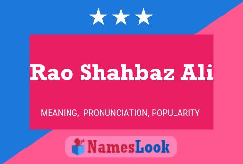 Rao Shahbaz Ali Namensposter