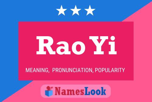 Rao Yi Namensposter