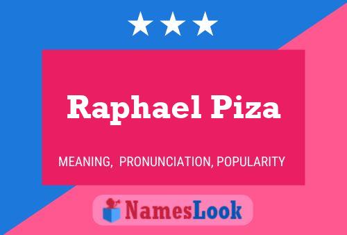 Raphael Piza Namensposter