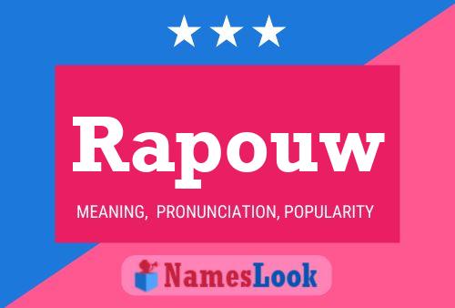 Rapouw Namensposter