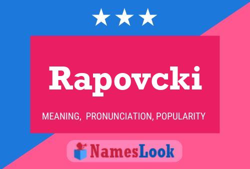 Rapovcki Namensposter