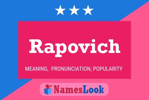 Rapovich Namensposter