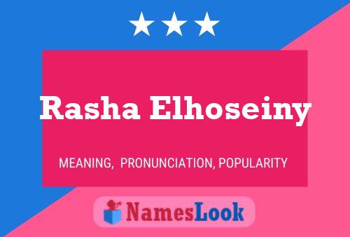 Rasha Elhoseiny Namensposter