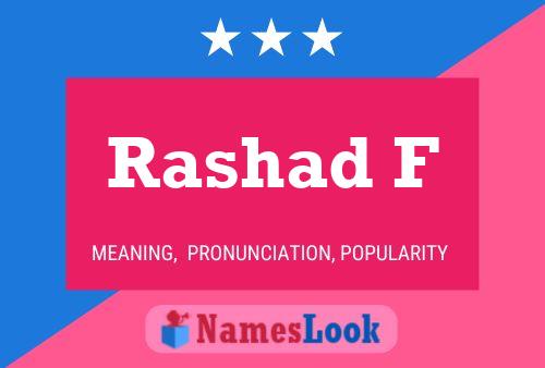 Rashad F Namensposter