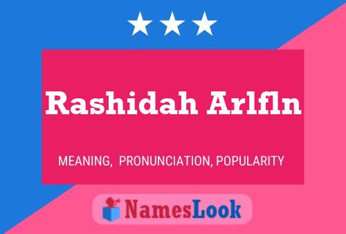 Rashidah Arlfln Namensposter