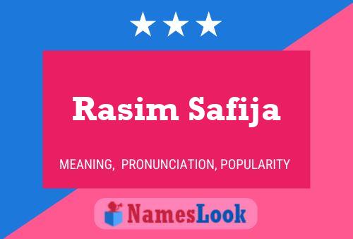 Rasim Safija Namensposter