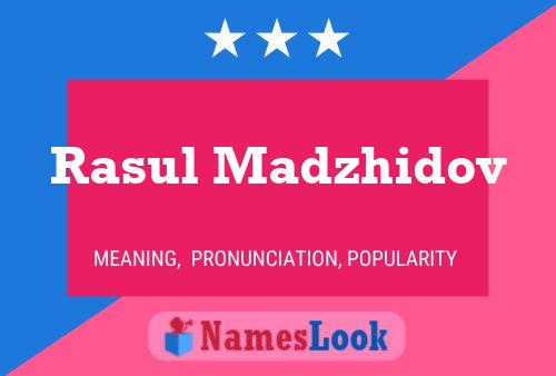 Rasul Madzhidov Namensposter