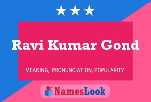 Ravi Kumar Gond Namensposter