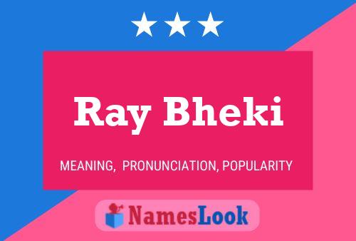 Ray Bheki Namensposter