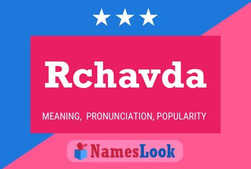 Rchavda Namensposter