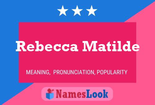 Rebecca Matilde Namensposter