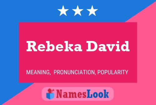 Rebeka David Namensposter