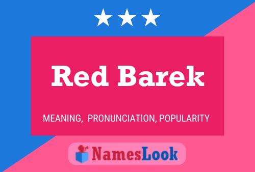 Red Barek Namensposter