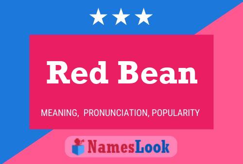 Red Bean Namensposter