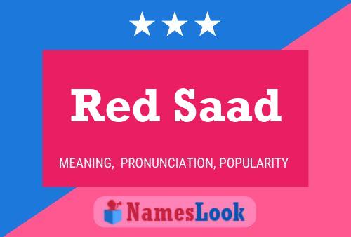 Red Saad Namensposter