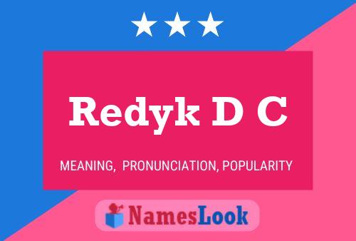 Redyk D C Namensposter