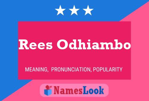 Rees Odhiambo Namensposter