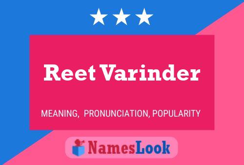 Reet Varinder Namensposter