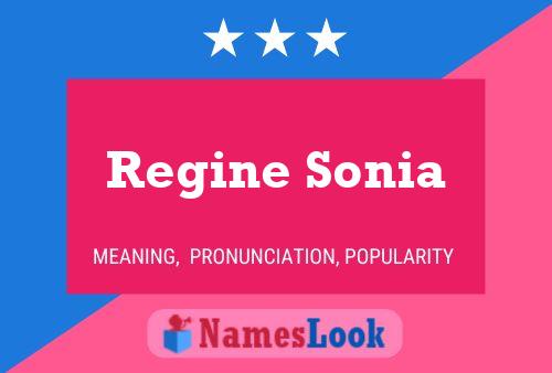 Regine Sonia Namensposter