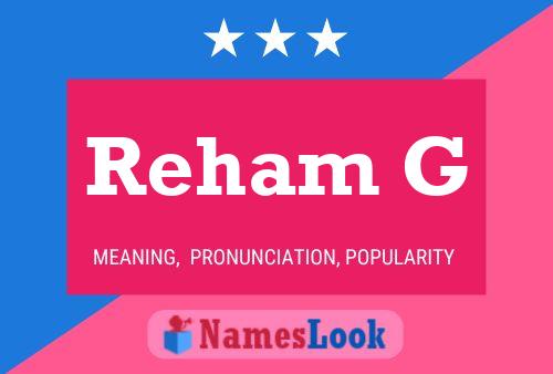 Reham G Namensposter