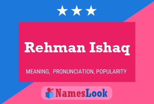 Rehman Ishaq Namensposter