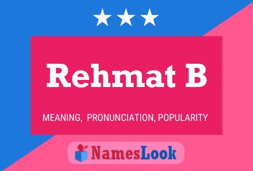 Rehmat B Namensposter