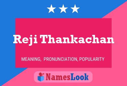 Reji Thankachan Namensposter