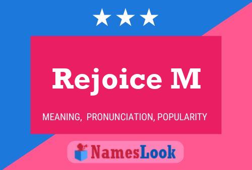 Rejoice M Namensposter