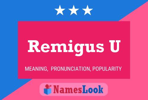 Remigus U Namensposter