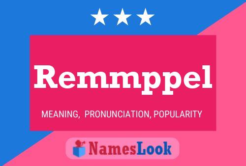 Remmppel Namensposter